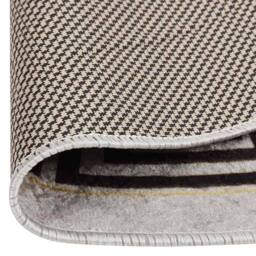 Berkfield Home Rug Washable 120 cm Light Beige Anti Slip - Size: 100 cm diameter - thumbnail 4