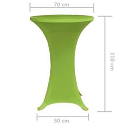 Berkfield Home Stretch Table Cover 2 pcs 70 cm Green - thumbnail 5