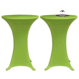 Berkfield Home Stretch Table Cover 2 pcs 70 cm Green - thumbnail 1