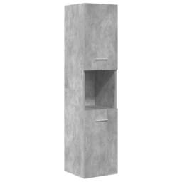Berkfield Home 5 Piece Bathroom Furniture Set Concrete Grey Engineered Wood - thumbnail 5