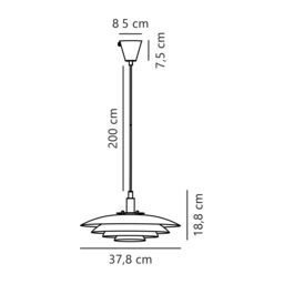 Nordlux Vintage Indoor Pendant Light White Metal G9 Layered Shades - Mains Powered, IP20 - thumbnail 4