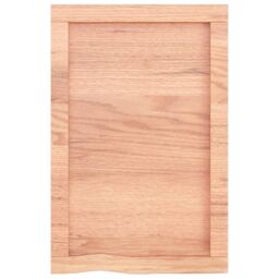 Berkfield Home Wall Shelf Light Brown 40x60x(2-4) cm Treated Solid Wood Oak - thumbnail 5