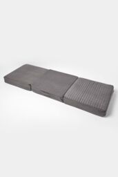 Homescapes Quilted Polyester 3 Seater Orthopaedic Booster Cushion Cover in Grey - thumbnail 5