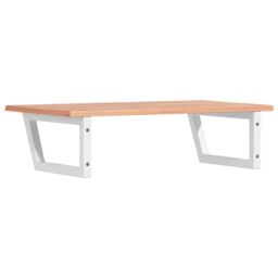 Berkfield Home Basin Shelf Wall Mounted Steel & Solid Wood Oak in Brown - thumbnail 6
