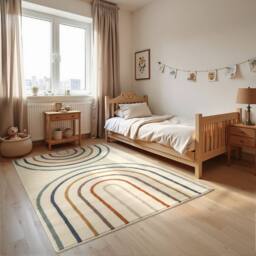 THE RUGS Adventures Kids Rainbow Rug & Runner Polypropylene Short Pile Rug - Size: 120 cm x 170 cm - thumbnail 7
