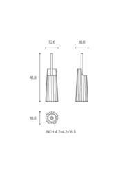 Cosmic Toilet brush, White Design, Avenir Collection - thumbnail 7