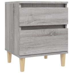 Berkfield Home Bedside Cabinets 2 pcs Grey Sonoma 40x35x50 cm - Size: 40 x 35 x 50 cm - thumbnail 5