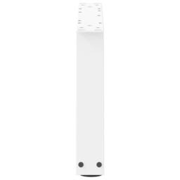 Berkfield Home Modern Dining Table Legs V-Shape 2 pcs White 50x(30-31.3) cm Steel - thumbnail 6