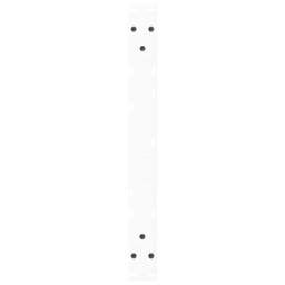 Berkfield Home Modern Dining Table Legs V-Shape 2 pcs White 50x(30-31.3) cm Steel - thumbnail 7