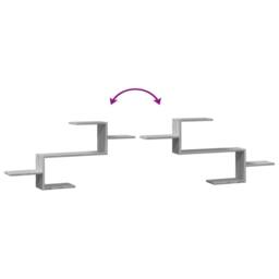 Berkfield Home Wall Shelf Grey Sonoma 104x15x49 cm Engineered Wood - Size: 104 x 15 x 49 cm - thumbnail 7