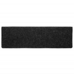 Berkfield Home Stair Mats 5 pcs Black 65x21x4 cm Needle Punch - Size: Medium - thumbnail 5