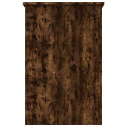 Berkfield Home Desk Smoked Oak 100x50x76 cm Engineered Wood in Brown - Size: 100 x 50 x 76 cm - thumbnail 5