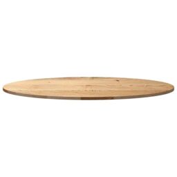 Berkfield Home Table Top 120x60x2 cm Solid Wood Oak Oval in Brown - Size: 120 x 60 x 2 cm - thumbnail 5