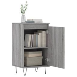 Berkfield Home Sideboards 2 pcs Grey Sonoma 40x35x70 cm Engineered Wood in Brown - Size: 40 x 35 x 70 cm - thumbnail 4