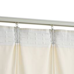 Berkfield Home Blackout Curtains 2 pcs with Hooks Velvet Cream 140x245 cm - thumbnail 4