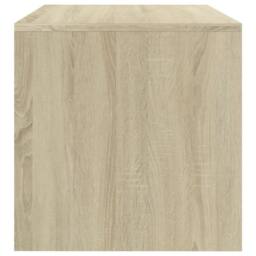 Berkfield Home TV Cabinet Sonoma Oak 100x40x40 cm Engineered Wood in Light Tan - Size: 100 x 40 x 40 cm - thumbnail 5