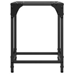 Berkfield Home Coffee Tables with Transparent Glass Top 2 pcs 30x30x40 cm Steel - Size: 30 x 30 x 40 cm - thumbnail 5