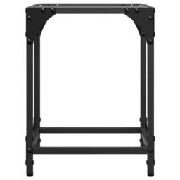 Berkfield Home Coffee Tables with Transparent Glass Top 2 pcs 30x30x40 cm Steel - Size: 30 x 30 x 40 cm - thumbnail 4