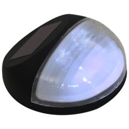 Berkfield Home Outdoor Solar Wall Lamps LED 12 pcs Round Black - thumbnail 6