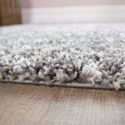 Kukoon Soft Shaggy Rugs Deep Pile Fluffy Grey Bedroom Carpet Mat in Silver - Size: 160 cm x 230 cm - thumbnail 3