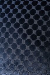 Soiree 'Velvet Spot' Plain Dyed Jacquard Velvet Filled Cushion in Navy - Size: 43 cm x 43 cm - thumbnail 3