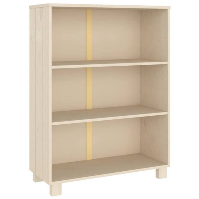 Berkfield Home Book Cabinet HAMAR Honey Brown 85x35x112 cm Solid Wood Pine - Size: 85 x 35 x 112 cm - image 1