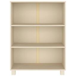 Berkfield Home Book Cabinet HAMAR Honey Brown 85x35x112 cm Solid Wood Pine - Size: 85 x 35 x 112 cm - thumbnail 3