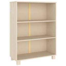 Berkfield Home Book Cabinet HAMAR Honey Brown 85x35x112 cm Solid Wood Pine - Size: 85 x 35 x 112 cm - thumbnail 1