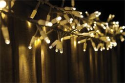 Xmas Haus Cluster Lights White Rubber IP65 5m /250 LED Warm White - thumbnail 6