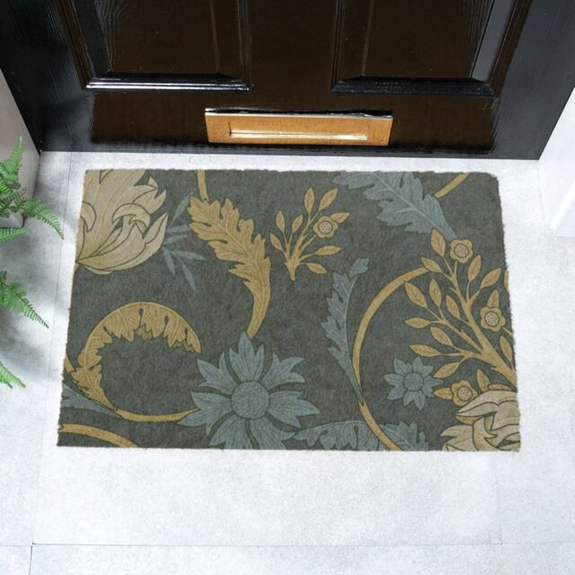 Artsy Mats William Morris Blue Doormat (60 x 40cm) in Brown - Size: 40 cm x 60 cm - image 1