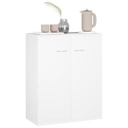 Berkfield Home Sideboard White 60x30x75 cm Engineered Wood - Size: 60 x 30 x 75 cm - thumbnail 4