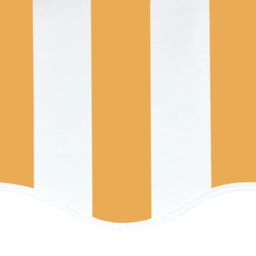 Berkfield Home Replacement Fabric for Awning Yellow & White 5x3.5 m - thumbnail 5