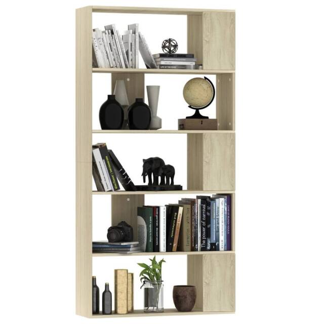 Berkfield Home Classic Book Cabinet/Room Divider Sonoma Oak 80x24x159 cm Enginee in Light Brown - Size: 80 x 24 x 159 cm - image 1