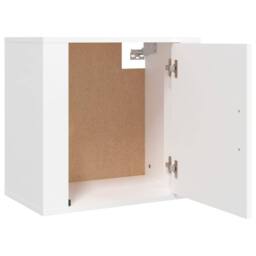 Berkfield Home Elegant Wall-mounted Bedside Cabinets 2 pcs White 50x30x47 cm - Size: 50 x 30 x 47 cm - thumbnail 7