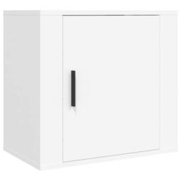 Berkfield Home Elegant Wall-mounted Bedside Cabinets 2 pcs White 50x30x47 cm - Size: 50 x 30 x 47 cm - thumbnail 5