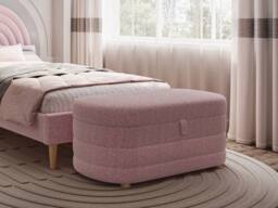 Flair Ava Boucle Single Bed in Pink - thumbnail 4