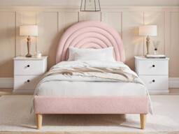 Flair Ava Boucle Single Bed in Pink - thumbnail 2