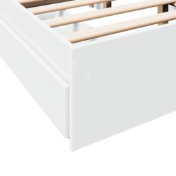 Berkfield Home Bed Frame with Drawers without Mattress White 120x200 cm - Size: Small Double - thumbnail 8