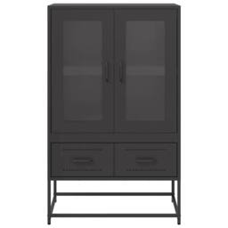 Berkfield Home Highboard Black 68x39x111.5 cm Steel - thumbnail 5