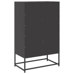 Berkfield Home Highboard Black 68x39x111.5 cm Steel - thumbnail 8
