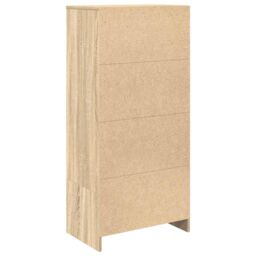 Berkfield Home Cabinet with Drawer Sonoma Oak 55.5x34x119.5 cm Engineered Wood in Brown - thumbnail 8