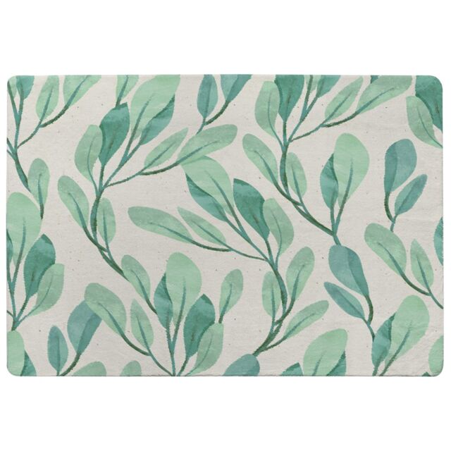 Benjamin Tate Design Watercolor Botanical Designer Rug in Natural - Size: Large - image 1