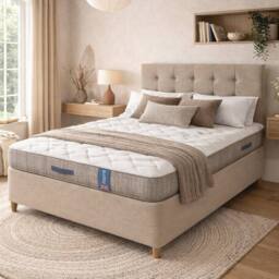 Aspire PureRest Pocket Hybrid Mattress Medium Comfort 23cm in White - Size: Small Single - thumbnail 2