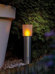 Luxform Solar Lambada Stainless Steel Light in Silver - thumbnail 2