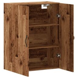 Berkfield Home Wall Mounted Cabinet Old Wood 69.5x34x90 cm Engineered Wood in Brown - thumbnail 5