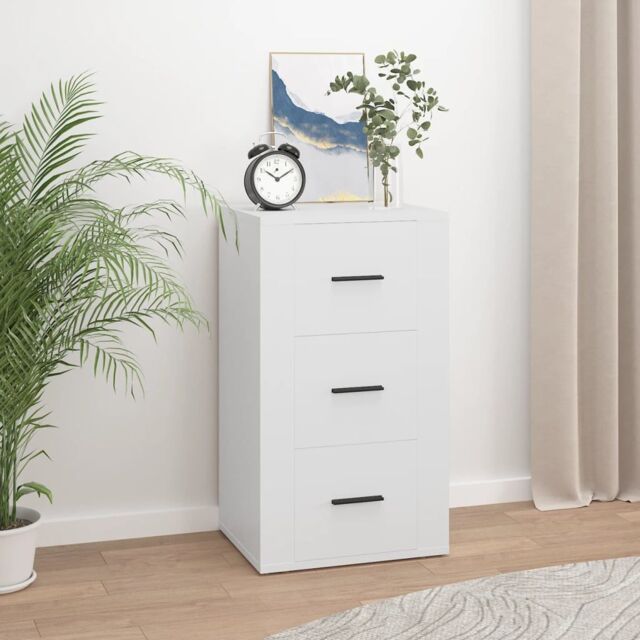 Berkfield Home Sideboard White 40x33x70 cm Engineered Wood - Size: 40 x 33 x 70 cm - image 1