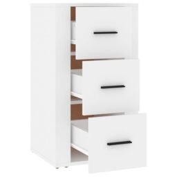 Berkfield Home Sideboard White 40x33x70 cm Engineered Wood - Size: 40 x 33 x 70 cm - thumbnail 4