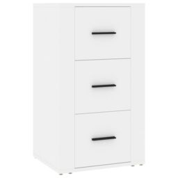 Berkfield Home Sideboard White 40x33x70 cm Engineered Wood - Size: 40 x 33 x 70 cm - thumbnail 2