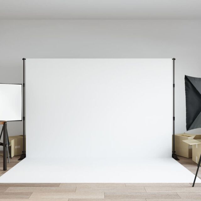 Berkfield Home Backdrop Stand Black 305x243 cm Steel - image 1