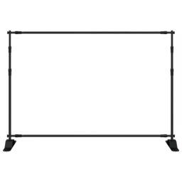 Berkfield Home Backdrop Stand Black 305x243 cm Steel - thumbnail 3